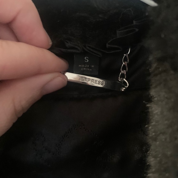 Black faux fur jacket - Picture 4 of 4